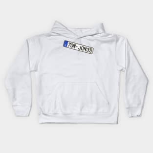 Jon Jones - License Plate Kids Hoodie